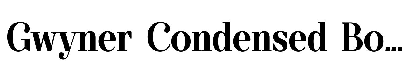 Gwyner Condensed Bold